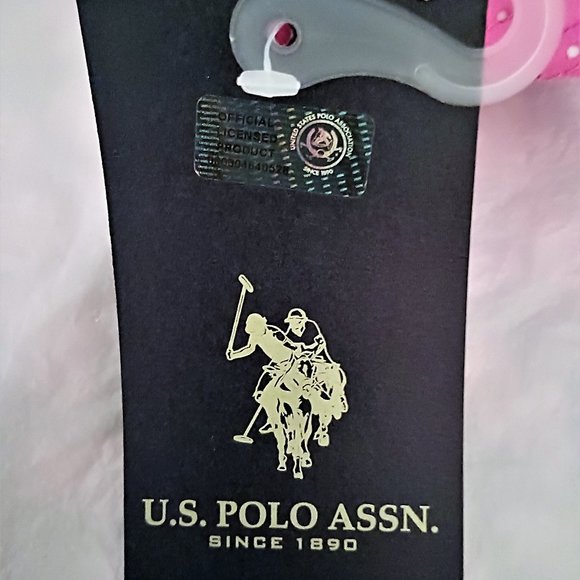 U.S. Polo Assn. Women's Pink Adjustable Cap with Embroidered White Logo - Picture 14 of 15